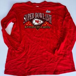 Kansas City Chiefs Fanatics Super Bowl LVII Triangle Strategy Long Sleeve tee XL